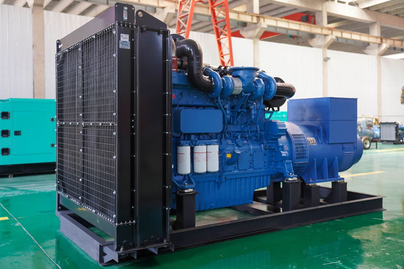 Large open-frame generator set