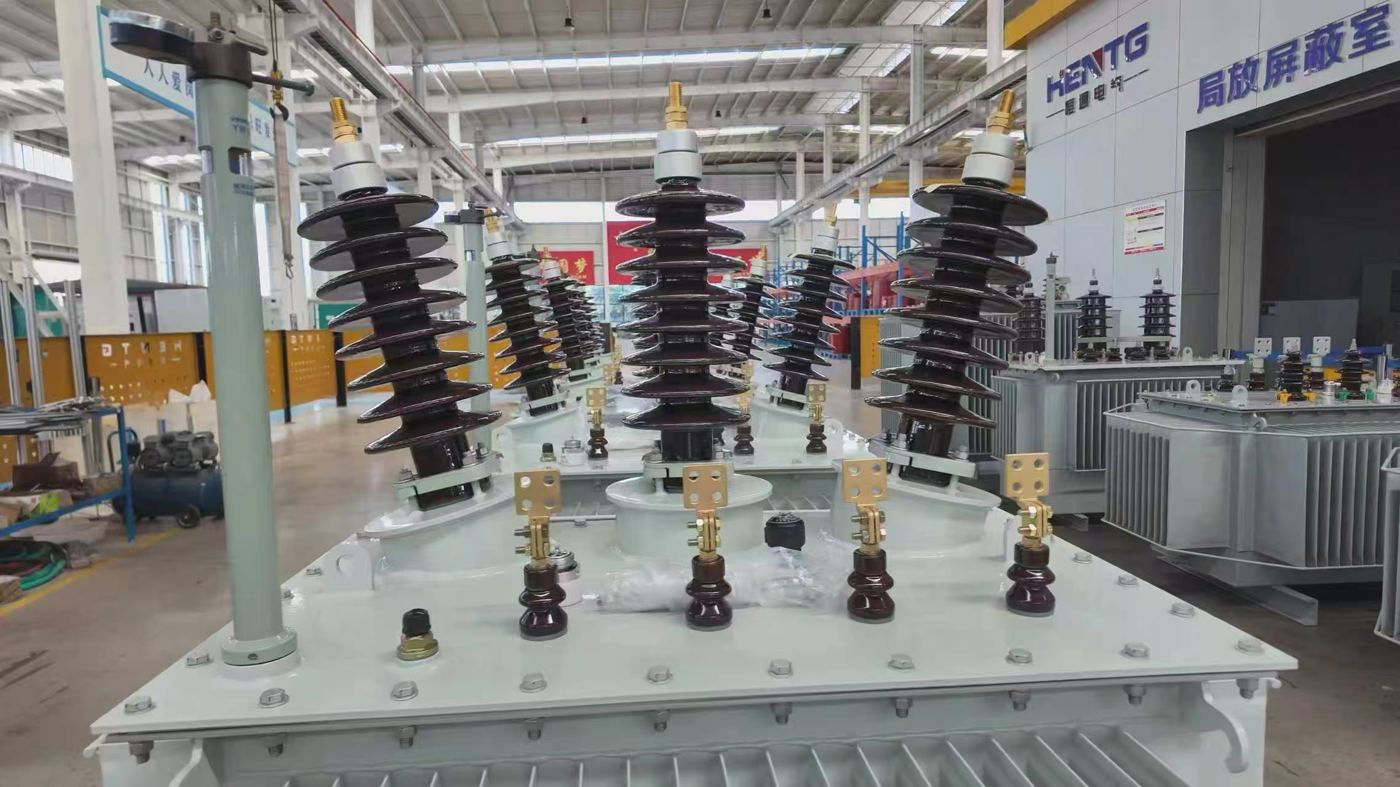 Oil-immersed transformers with HV bushings in the factory